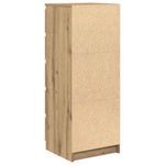 Skjenk Med Skuffer Artisan Eik 37,5X35X99 Cm Konstruert Tre