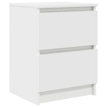Tv-Benk Hvit 40X35X54 Cm Konstruert Tre