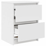 Tv-Benk Hvit 40X35X54 Cm Konstruert Tre