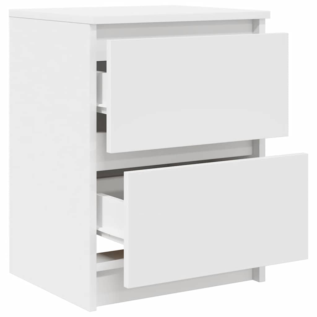 Tv-Benk Hvit 40X35X54 Cm Konstruert Tre