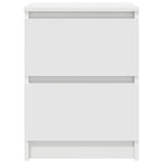 Tv-Benk Hvit 40X35X54 Cm Konstruert Tre