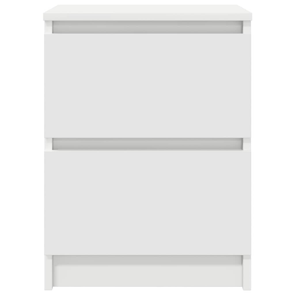 Tv-Benk Hvit 40X35X54 Cm Konstruert Tre