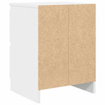 Tv-Benk Hvit 40X35X54 Cm Konstruert Tre