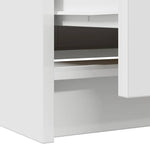 Tv-Benk Hvit 40X35X54 Cm Konstruert Tre