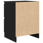 Tv-Benk Svart 40X35X54 Cm Konstruert Tre