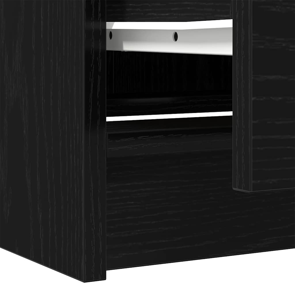 Tv-Benk Svart 40X35X54 Cm Konstruert Tre