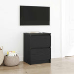 Tv-Benk Svart 40X35X54 Cm Konstruert Tre