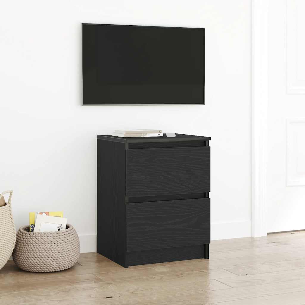 Tv-Benk Svart 40X35X54 Cm Konstruert Tre
