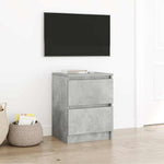 Tv-Benk Betonggrå 40X35X54 Cm Konstruert Tre
