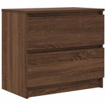 Tv-Benk Brun Eik 60X35X54 Cm Konstruert Tre