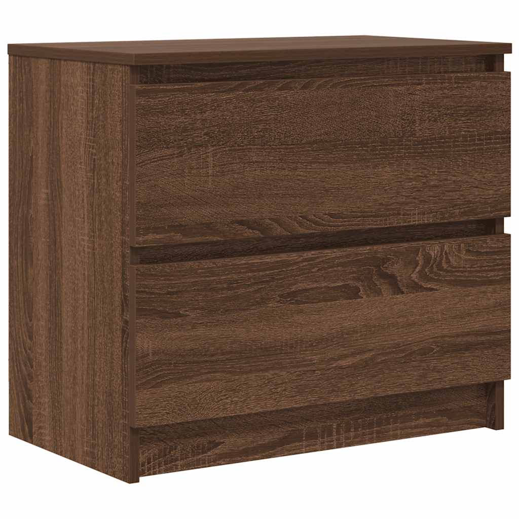 Tv-Benk Brun Eik 60X35X54 Cm Konstruert Tre