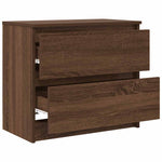 Tv-Benk Brun Eik 60X35X54 Cm Konstruert Tre