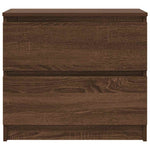 Tv-Benk Brun Eik 60X35X54 Cm Konstruert Tre