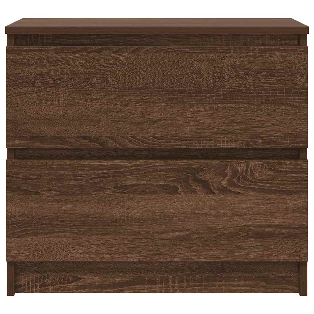 Tv-Benk Brun Eik 60X35X54 Cm Konstruert Tre