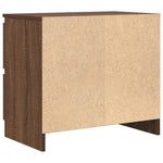 Tv-Benk Brun Eik 60X35X54 Cm Konstruert Tre
