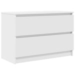 Tv-Benk Hvit 80X35X54 Cm Konstruert Tre