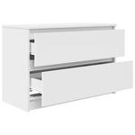 Tv-Benk Hvit 80X35X54 Cm Konstruert Tre