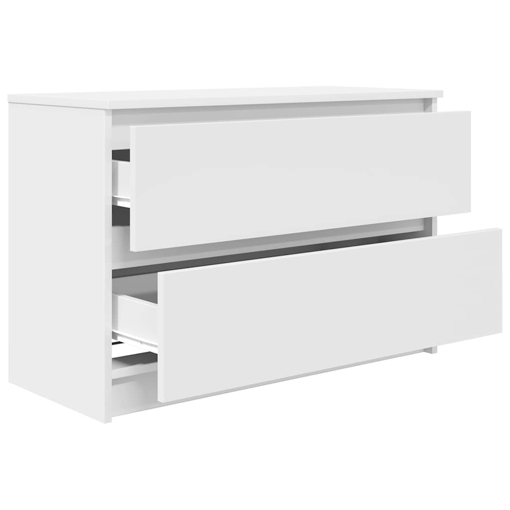 Tv-Benk Hvit 80X35X54 Cm Konstruert Tre