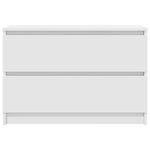 Tv-Benk Hvit 80X35X54 Cm Konstruert Tre
