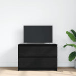 Tv-Benk Svart 80X35X54 Cm Konstruert Tre