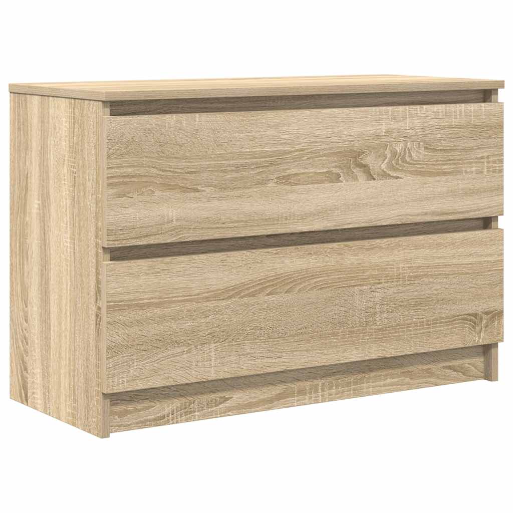 Tv-Benk Sonoma Eik 80X35X54 Cm Konstruert Tre