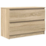 Tv-Benk Sonoma Eik 80X35X54 Cm Konstruert Tre