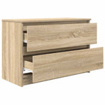 Tv-Benk Sonoma Eik 80X35X54 Cm Konstruert Tre