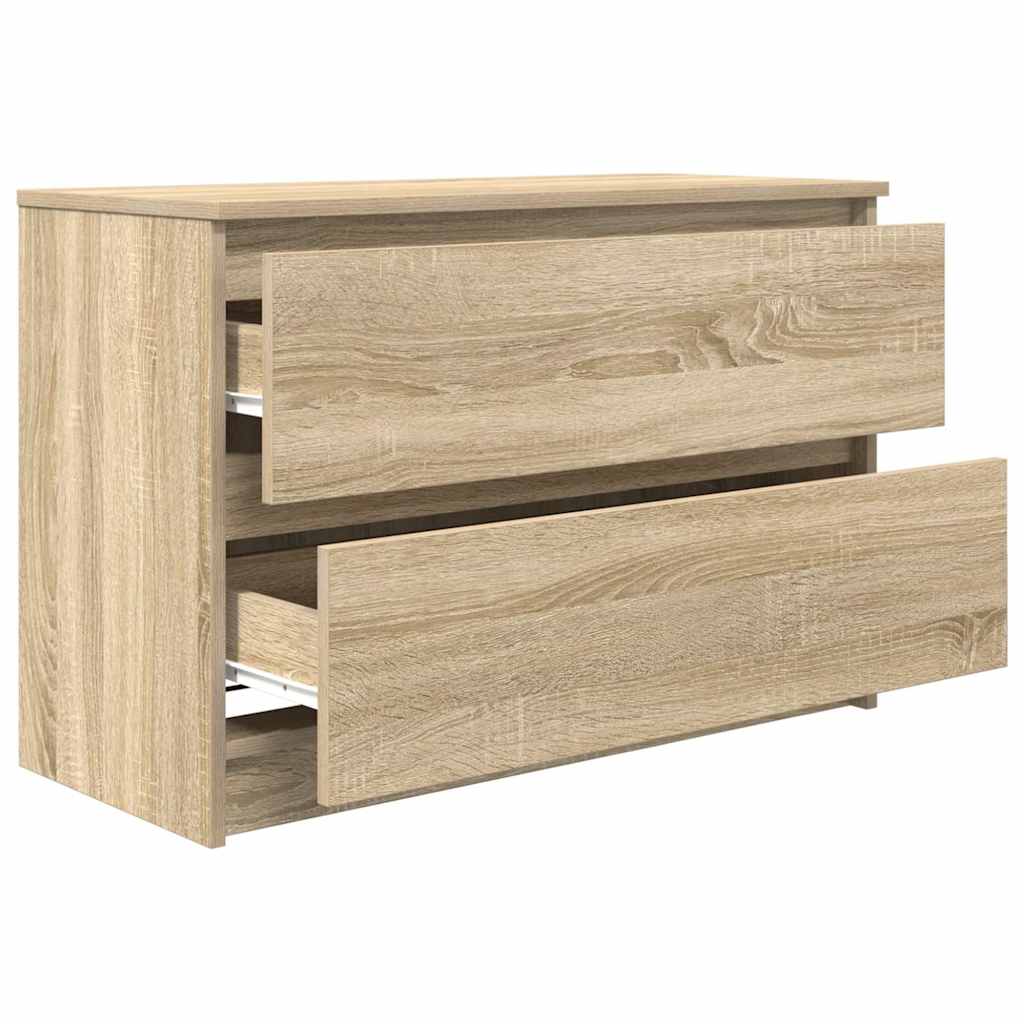 Tv-Benk Sonoma Eik 80X35X54 Cm Konstruert Tre