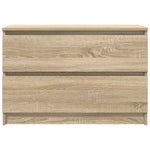 Tv-Benk Sonoma Eik 80X35X54 Cm Konstruert Tre