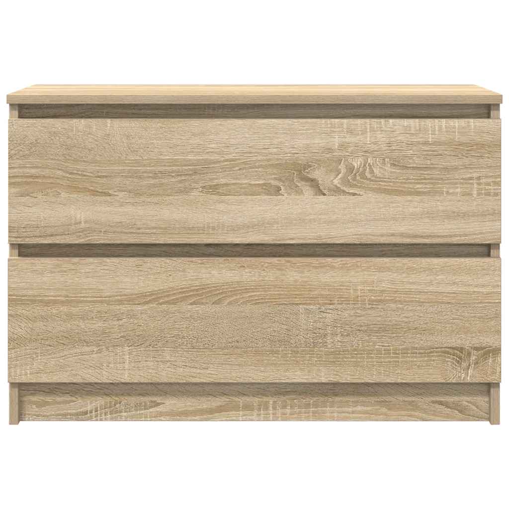 Tv-Benk Sonoma Eik 80X35X54 Cm Konstruert Tre