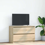 Tv-Benk Sonoma Eik 80X35X54 Cm Konstruert Tre