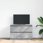 Tv-Benk Betonggrå 80X35X54 Cm Konstruert Tre