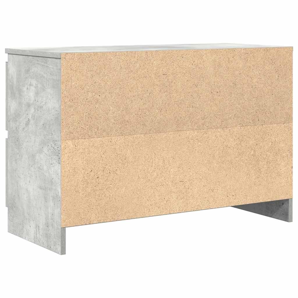 Tv-Benk Betonggrå 80X35X54 Cm Konstruert Tre