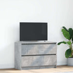 Tv-Benk Betonggrå 80X35X54 Cm Konstruert Tre
