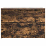 Tv-Benk Røkt Eik 80X35X54 Cm Konstruert Tre