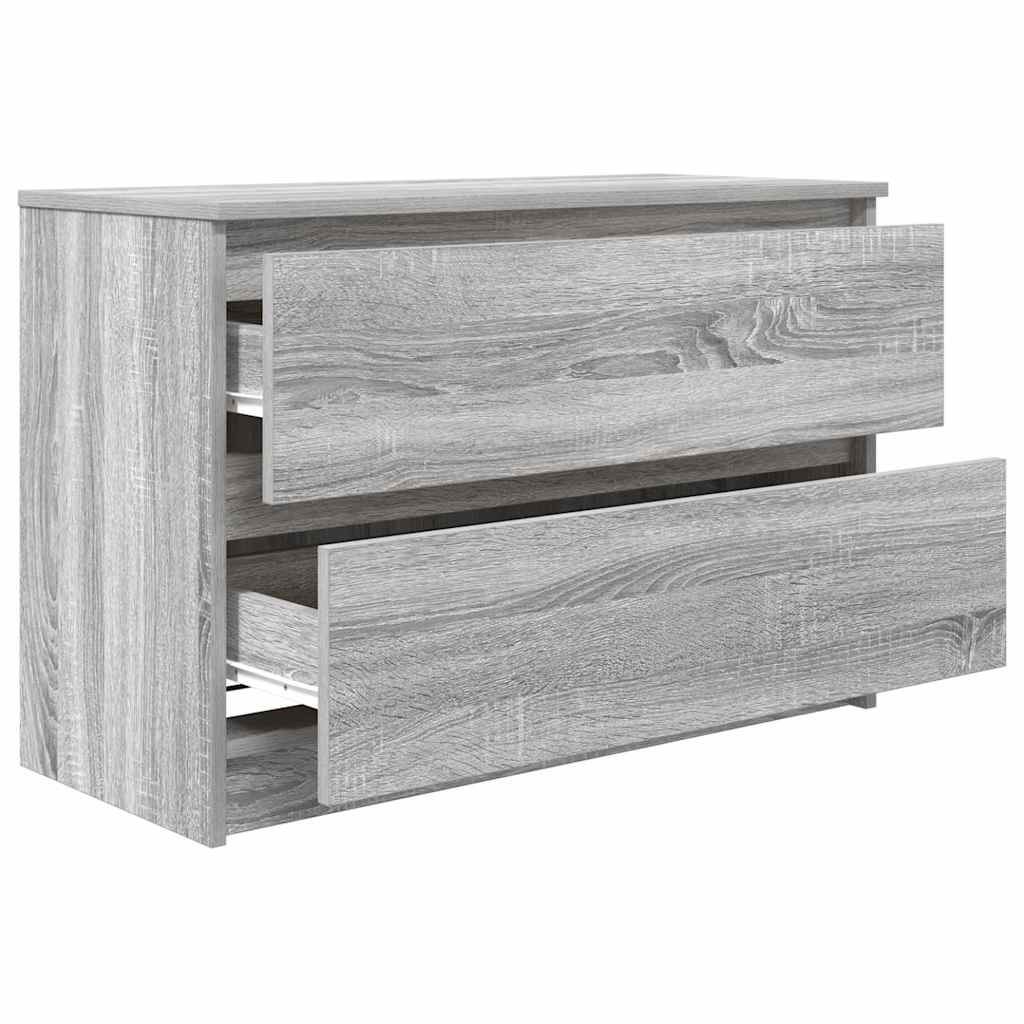 Tv-Benk Grå Sonoma 80X35X54 Cm Konstruert Tre