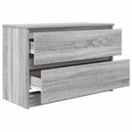 Tv-Benk Grå Sonoma 80X35X54 Cm Konstruert Tre