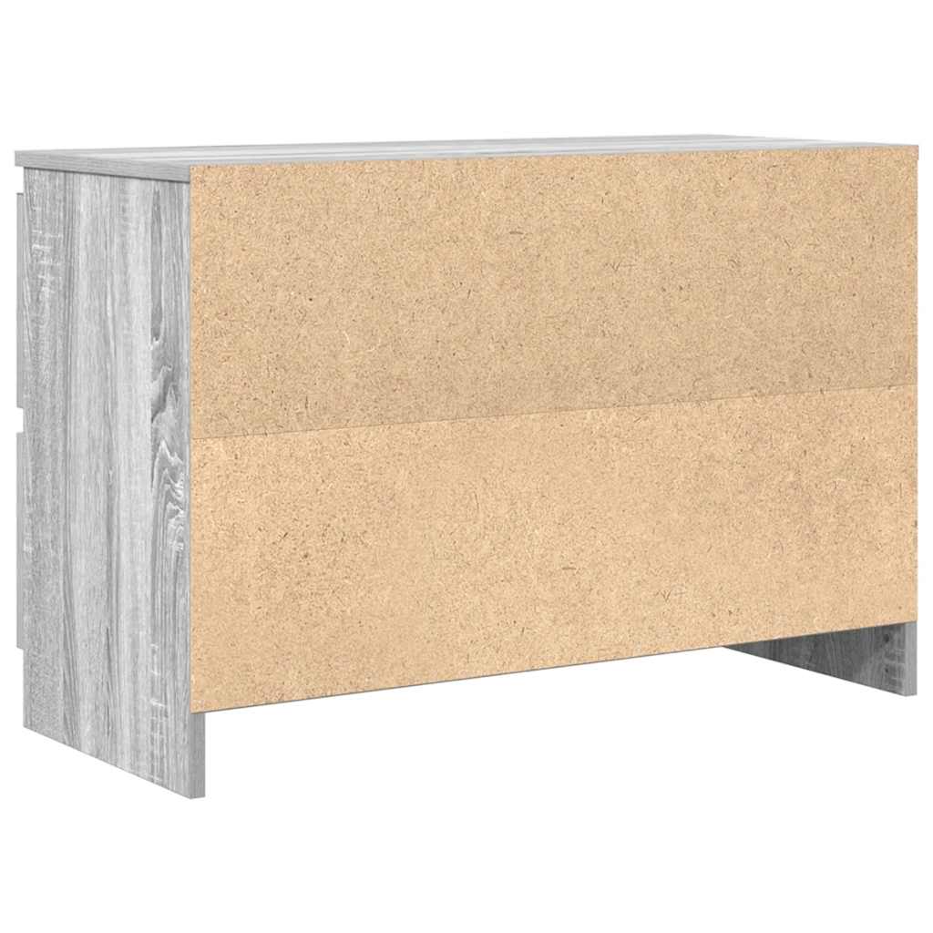 Tv-Benk Grå Sonoma 80X35X54 Cm Konstruert Tre