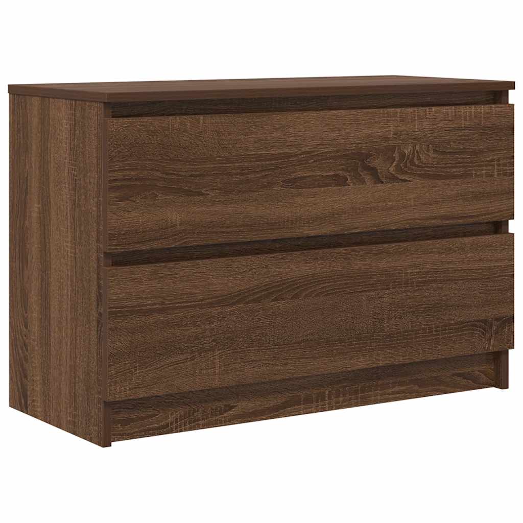 Tv-Benk Sonoma Eik 80X35X54 Cm Konstruert Tre