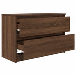 Tv-Benk Sonoma Eik 80X35X54 Cm Konstruert Tre