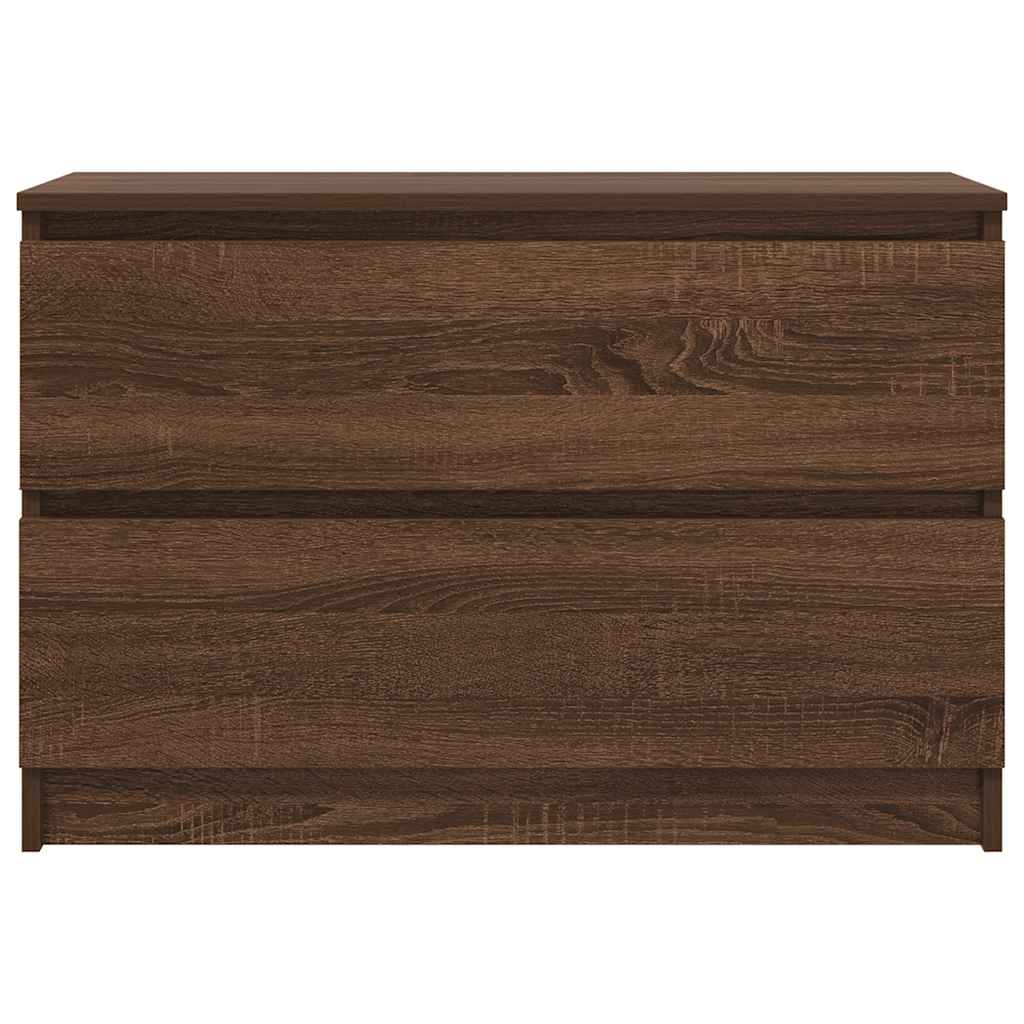 Tv-Benk Sonoma Eik 80X35X54 Cm Konstruert Tre