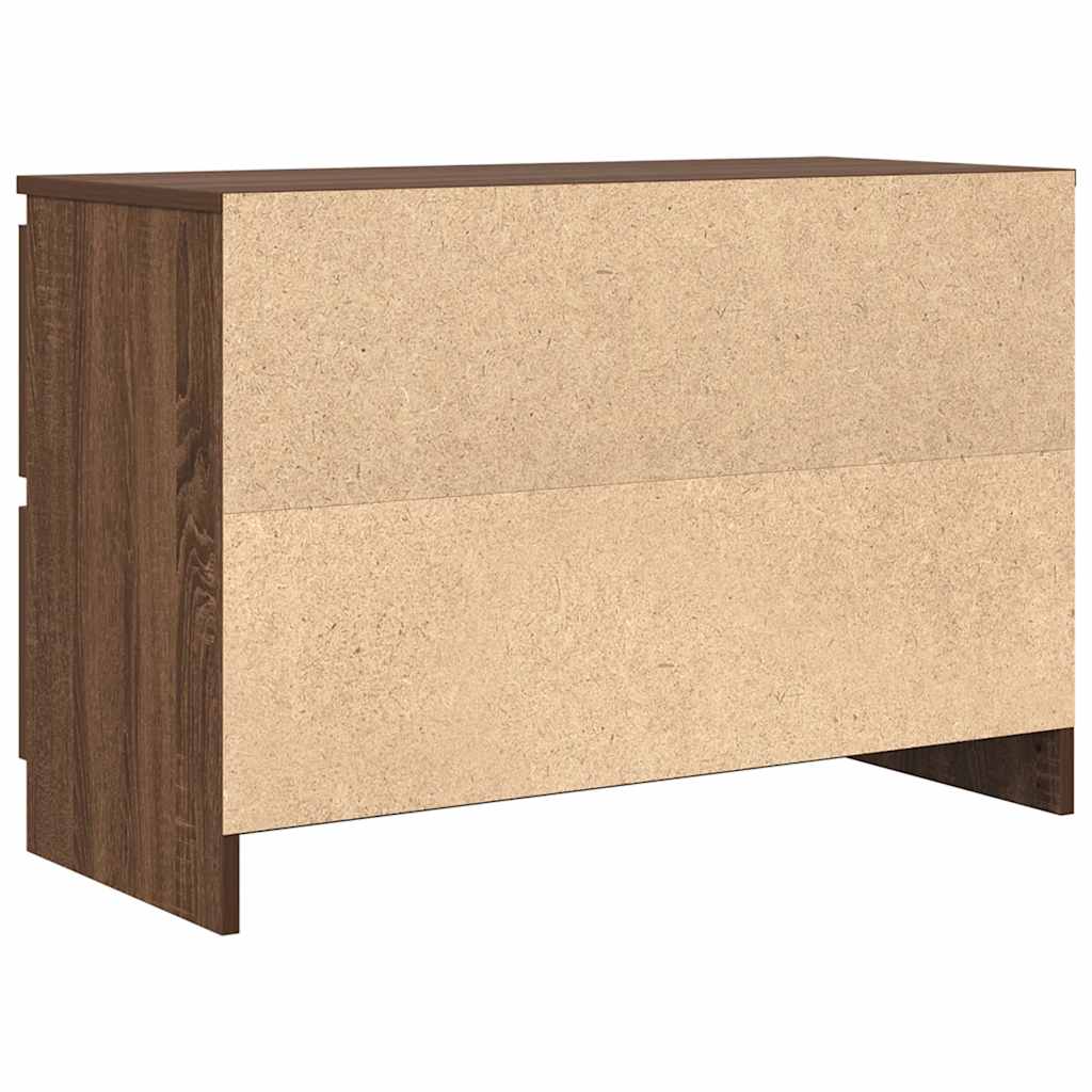Tv-Benk Sonoma Eik 80X35X54 Cm Konstruert Tre