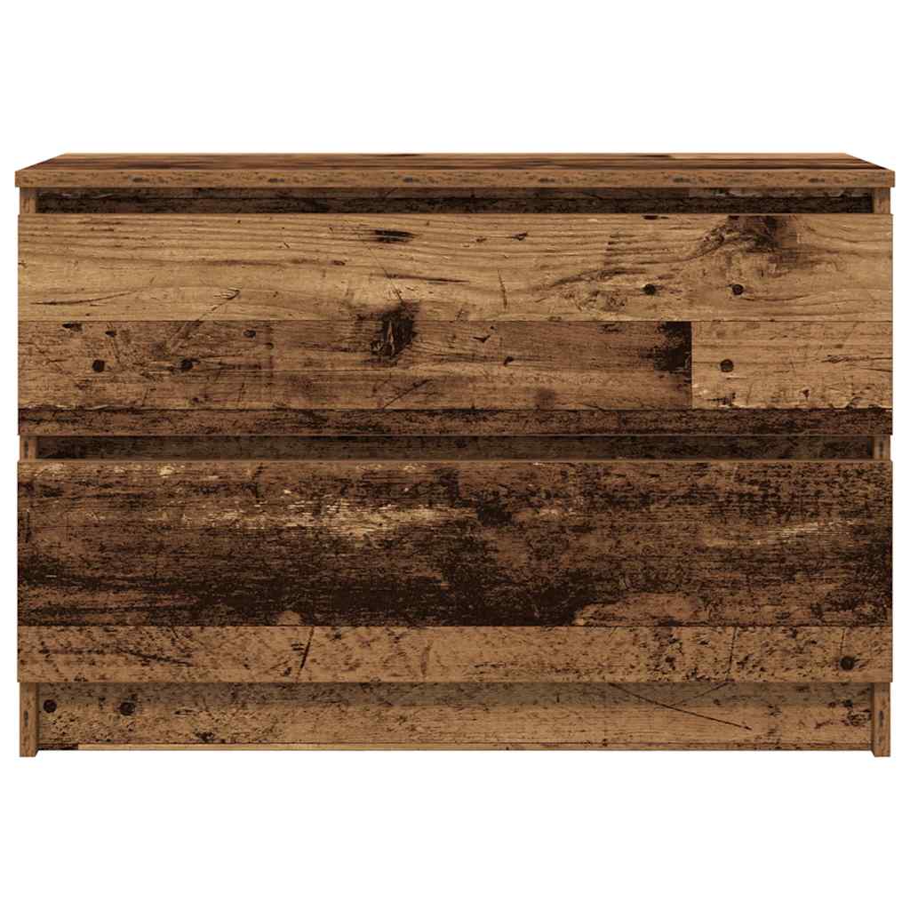Tv-Benk Gammelt Tre 80X35X54 Cm Konstruert Tre