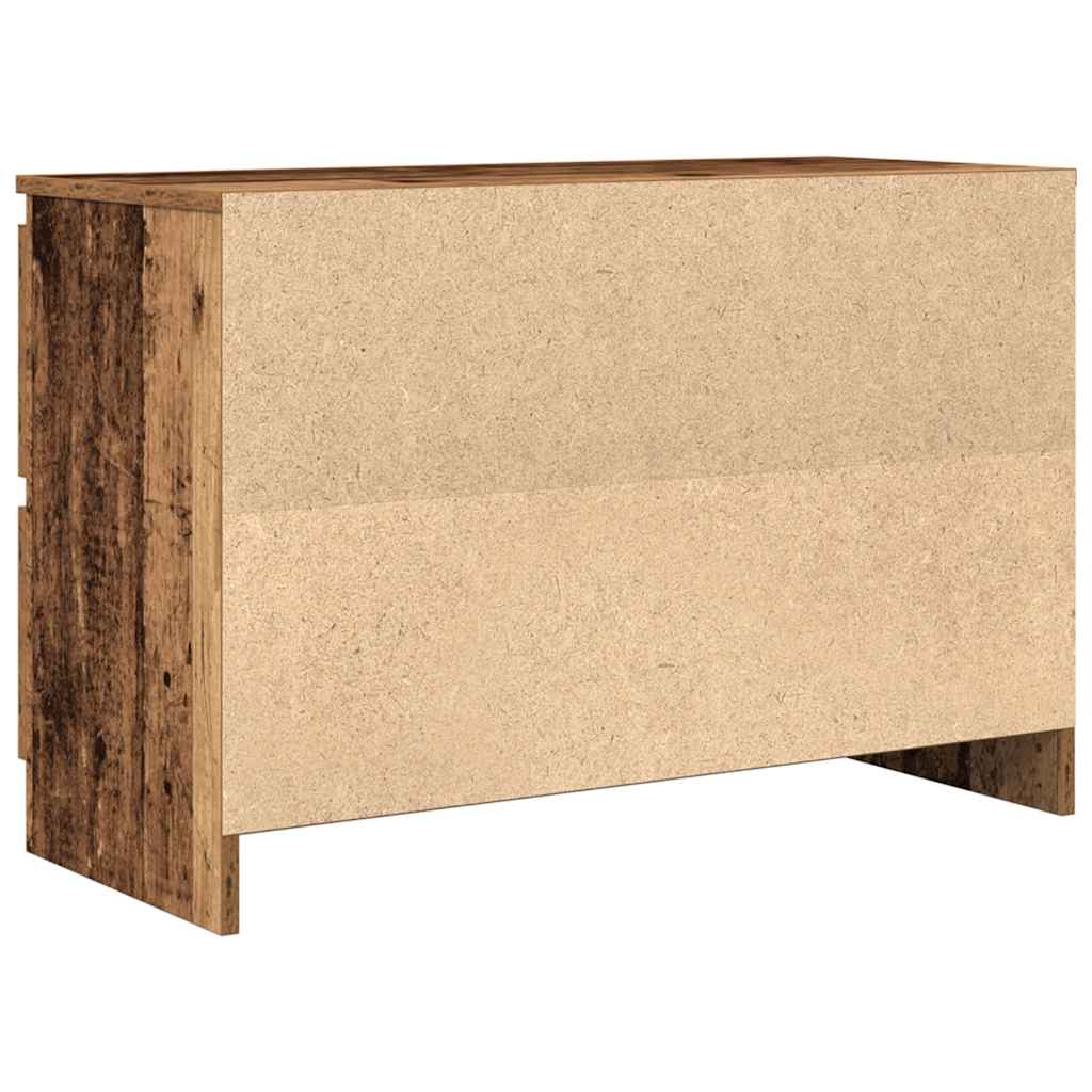 Tv-Benk Gammelt Tre 80X35X54 Cm Konstruert Tre