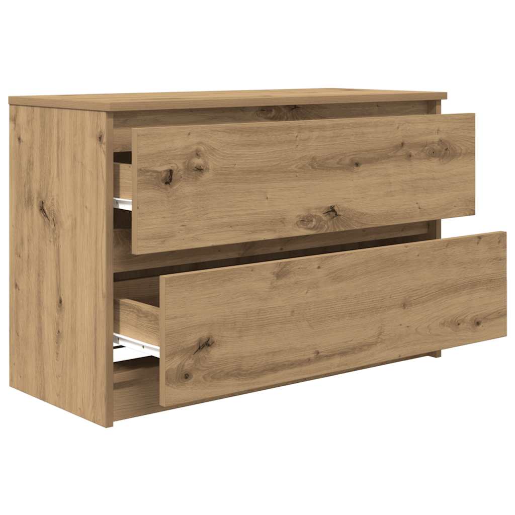 Tv-Benk Artisan Eik 80X35X54 Cm Konstruert Tre