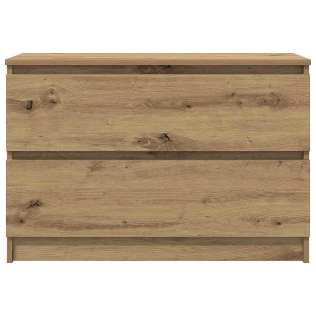 Tv-Benk Artisan Eik 80X35X54 Cm Konstruert Tre