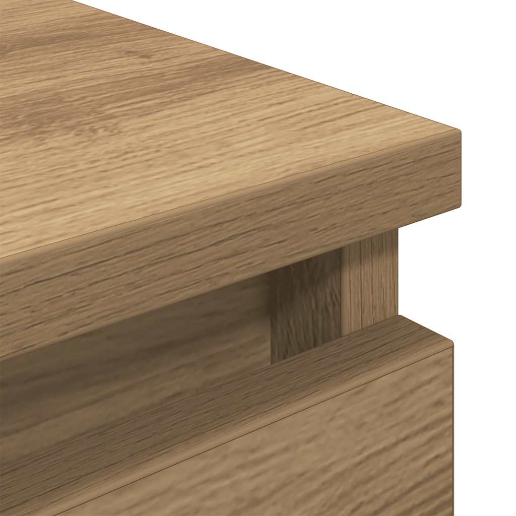 Tv-Benk Artisan Eik 80X35X54 Cm Konstruert Tre