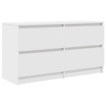 Tv-Benk Hvit 100X35X54 Cm Konstruert Tre
