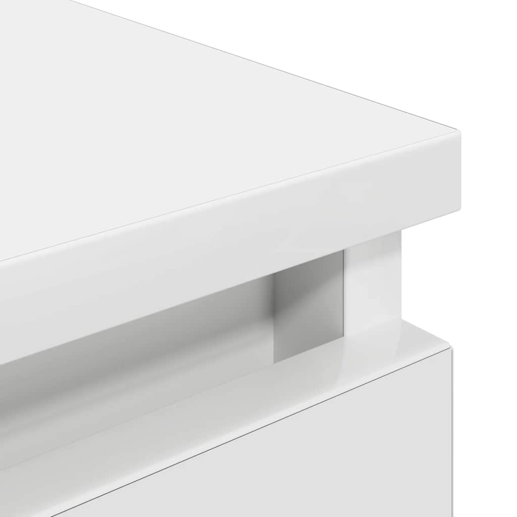 Tv-Benk Hvit 100X35X54 Cm Konstruert Tre