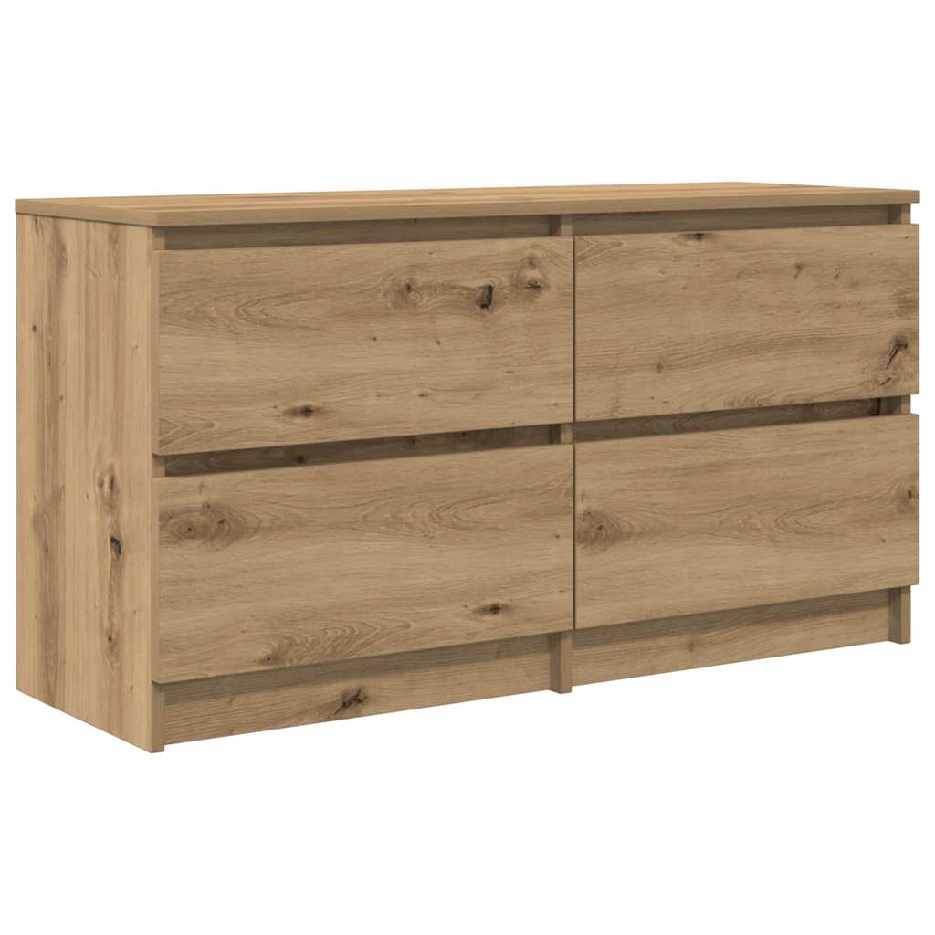 Tv-Benk Artisan Eik 100X35X54 Cm Konstruert Tre